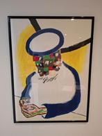 Roger Raveel litho "Diep nadenken", Antiek en Kunst, Ophalen