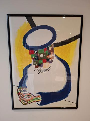 Roger Raveel litho "Diep nadenken" beschikbaar voor biedingen