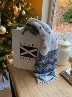 Scapa Sports katoenen sjaal marineblauw/ecru motief, Kleding | Dames, Mutsen, Sjaals en Handschoenen, Ophalen of Verzenden, Sjaal
