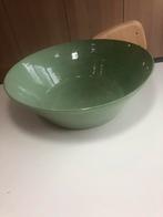 Grote geëmailleerde terracotta saladeschaal. A. Emery, Huis en Inrichting, Woonaccessoires | Dienbladen, Ophalen