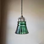 Vintage Val Saint Lambert "Toleador" kristalglazen hanglamp., Antiek en Kunst, Ophalen of Verzenden