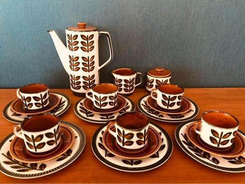 Boch Rambouillet koffieservies compleet 6pers, Antiek en Kunst, Antiek | Servies compleet, Ophalen of Verzenden