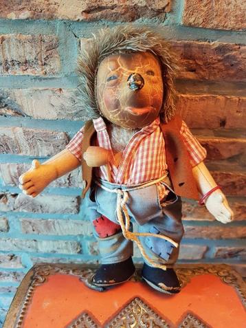Vintage speelgoed knuffel 'Mecki' Steiff Hedgehog 1950's, Enlèvement ou Envoi
