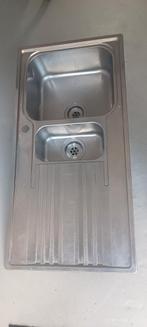 Inox wasbak, Ophalen of Verzenden, Zo goed als nieuw