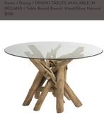 Nieuw designtafel echt hout te koop !, Huis en Inrichting, Ophalen, Zo goed als nieuw