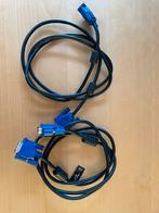 Lot de 2 câbles vga vers vga, Informatique & Logiciels, Comme neuf