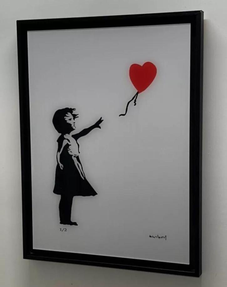 BANKSY : en deux exemplaires seulement avec certificat, Antiquités & Art, Art | Objets design, Enlèvement ou Envoi
