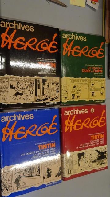 Hergé Archives - Complete serie deel 1 tot 4 - Kuifje