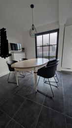 Houten (verleng)tafel ovaal, Antiek en Kunst, Ophalen