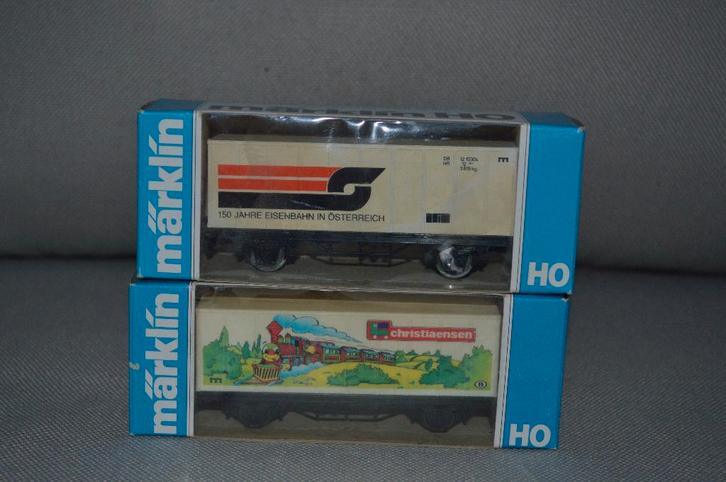 Märklin 4481 : container wagons special edition 1987&1993, Hobby en Vrije tijd, Modeltreinen | H0, Zo goed als nieuw, Wagon, Wisselstroom