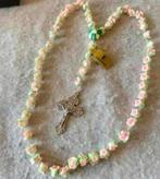 Handgemaakt Jezus ketting rozenkrans bloemen Nazarenus Jesus, Verzamelen, Religie, Ophalen of Verzenden, Nieuw, Sieraad, Christendom | Katholiek