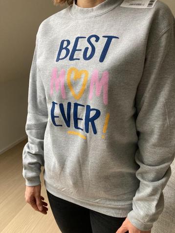 Sweater "Best Mom Ever" mooi cadeau voor moederdag ! size S