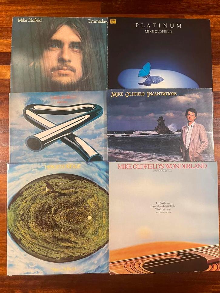 MIKE OLDFIELD 6 originele 33 rpm vinyl lp album records, Cd's en Dvd's, Vinyl | Pop, Gebruikt, 12 inch, Ophalen of Verzenden