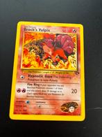 Brock’s Vulpix Pokemon W Stamp 37/132, Hobby en Vrije tijd, Ophalen of Verzenden, Zo goed als nieuw, Losse kaart, Foil