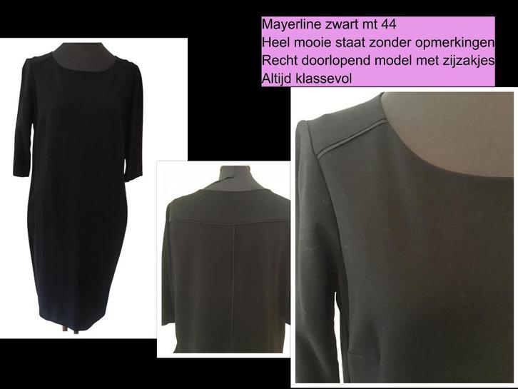 effen kleedje Mayerline mt 44, Kleding | Dames, Jurken, Zo goed als nieuw, Maat 46/48 (XL) of groter, Zwart, Knielengte, Ophalen of Verzenden