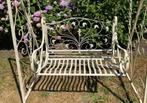 Smeedijzeren Franse stijl schommelbanken metalen bank, Tuin en Terras, Ophalen, Zo goed als nieuw, Metaal, Schommelbank
