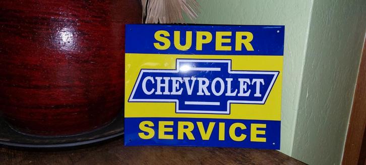 Reclamebord Chevrolet, Verzamelen, Automerken, Motoren en Formule 1, Nieuw, Auto's, Ophalen of Verzenden