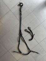borstriem en martegal zwart, met blinkers, maat pony, Dieren en Toebehoren, Ophalen of Verzenden, Gebruikt, Springen