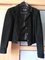 Veste noire courte en cuir Arturo, Ophalen of Verzenden, Zo goed als nieuw, Maat 42/44 (L), Zwart