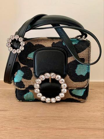 Marc Jacobs Leopard Box crossbody bag / schoudert, Enlèvement ou Envoi, Comme neuf