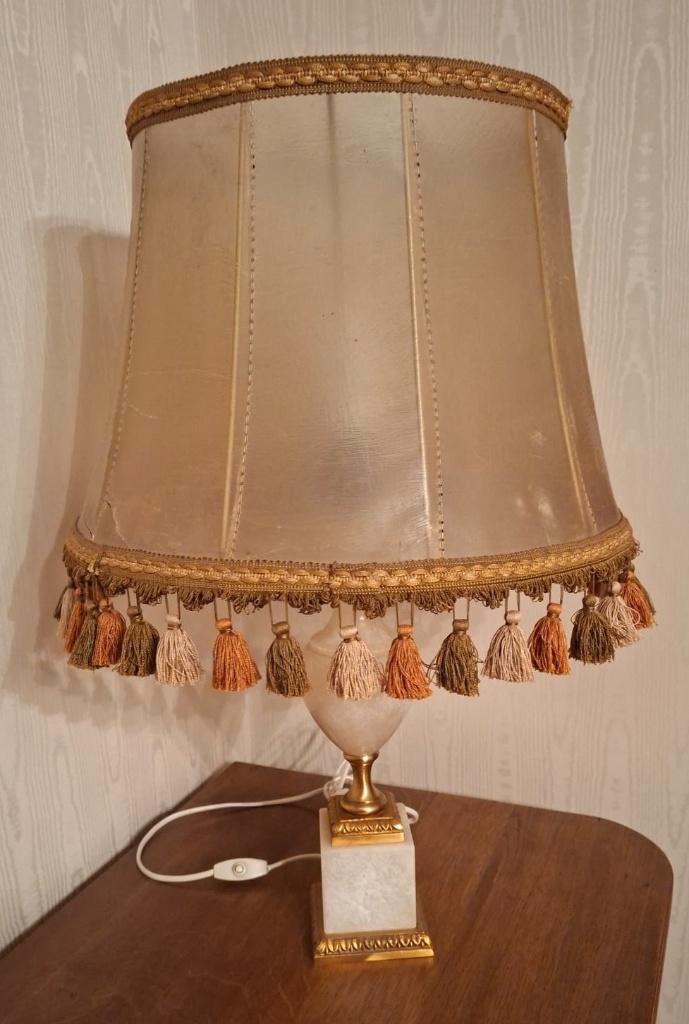 lampe de table vintage, Maison & Meubles, Lampes | Lampes de table, Utilisé, Moins de 50 cm, Tissus, Autres matériaux, Enlèvement ou Envoi