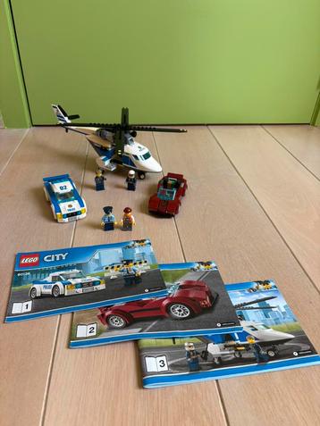 Lego city helicopter van politie en dief 60138, Ophalen, Zo goed als nieuw, Complete set, Lego
