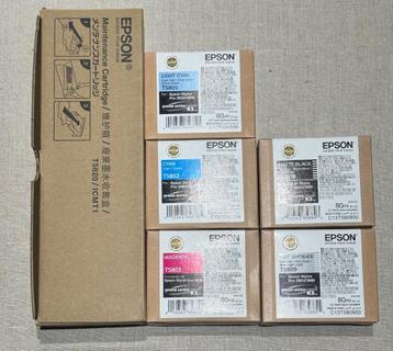 Epson inktpatronen T5802, T5803, T5805, T8508, T5809 disponible aux enchères