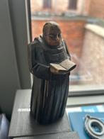 Mooi uitgesneden houten beeldje gesculpteerde  pater -monnik, Antiek en Kunst, Ophalen of Verzenden