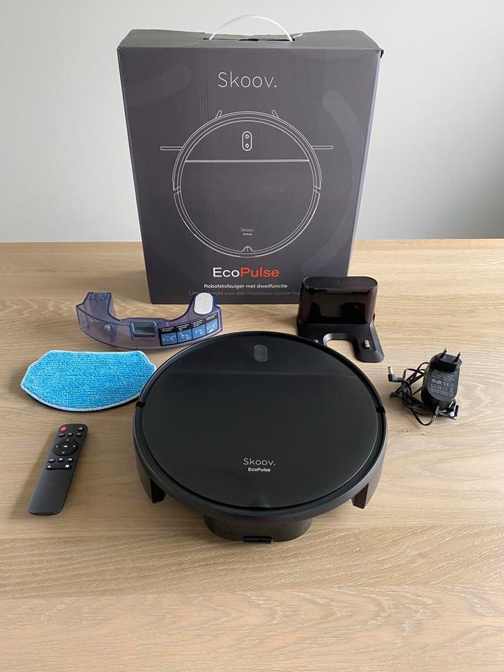 Skoov Ecopulse - Robotstofzuiger met dweilfunctie, Elektronische apparatuur, Stofzuigers, Zo goed als nieuw, Robotstofzuiger, Ophalen