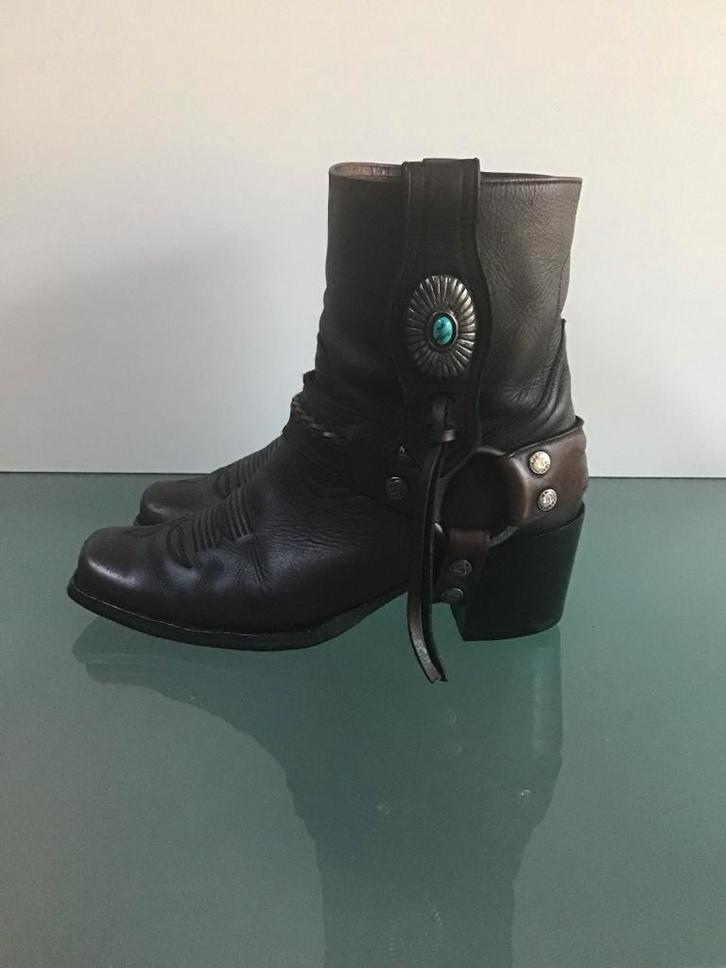 Gratis Verzenden | Sendra Boho bruine laarzen 36, Kleding | Dames, Schoenen, Zo goed als nieuw, Lage of Enkellaarzen, Bruin, Verzenden