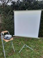 Dia projector en scherm (retro), Audio, Tv en Foto, Gebruikt, Ophalen