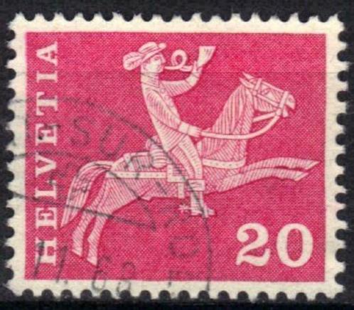 Zwitserland 1960-1963 - Yvert 646 - Courante reeks (ST), Timbres & Monnaies, Timbres | Europe | Suisse, Affranchi, Envoi