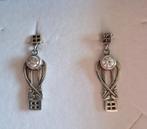 Boucles d'oreilles écossaises style Art Déco en argent 925, Enlèvement ou Envoi, Comme neuf, Avec cristal, Argent