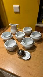 Set de bols a soupe avec sa cruche et le pot a beurre, Enlèvement ou Envoi, Comme neuf