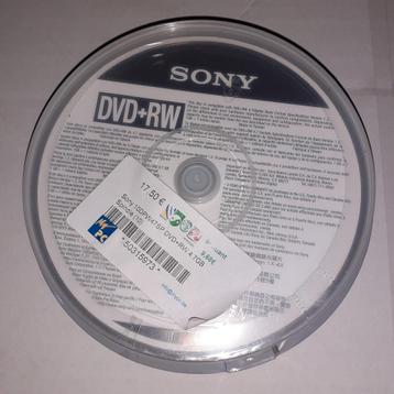 Pack 10 DVD+RW 4,7 Gb Sony. beschikbaar voor biedingen