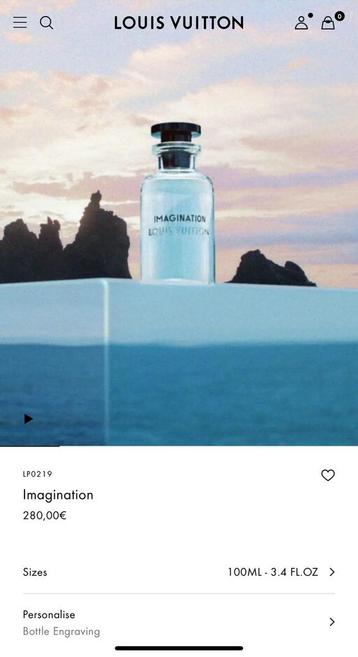 Vuitton Eau de parfum 100 ml imagination neuf jamais ouvert