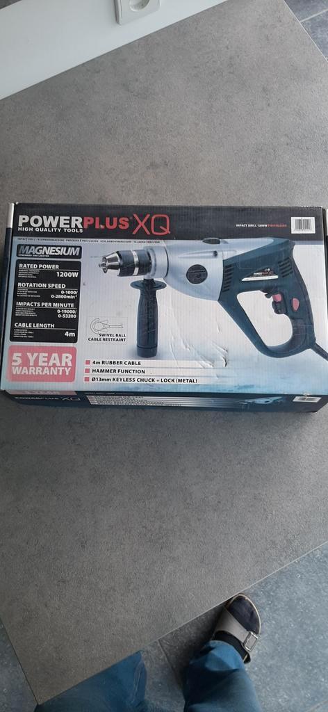 Klopboormachine 1200 watt POWXQ5205, Doe-het-zelf en Bouw, Gereedschap | Boormachines, Zo goed als nieuw, Boormachine, Ophalen