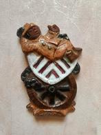 Wanddecoratie Wapenschild Menen, Antiek en Kunst, Antiek | Keramiek en Aardewerk, Ophalen of Verzenden