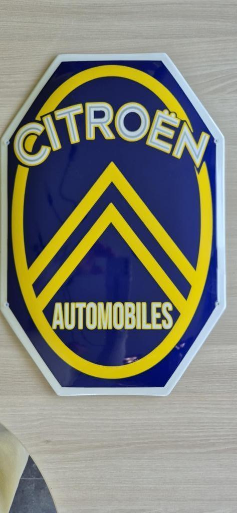 Plaque émaillée Citroën 60 cm x 40 cm, Verzamelen, Merken en Reclamevoorwerpen, Ophalen of Verzenden