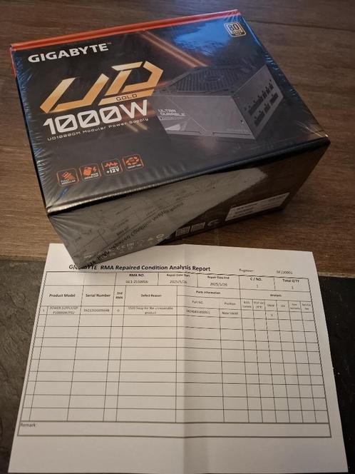 Alim PC Gigabyte GP-UD1000GM PG5, Computers en Software, Interne voedingen, Nieuw, Ophalen of Verzenden