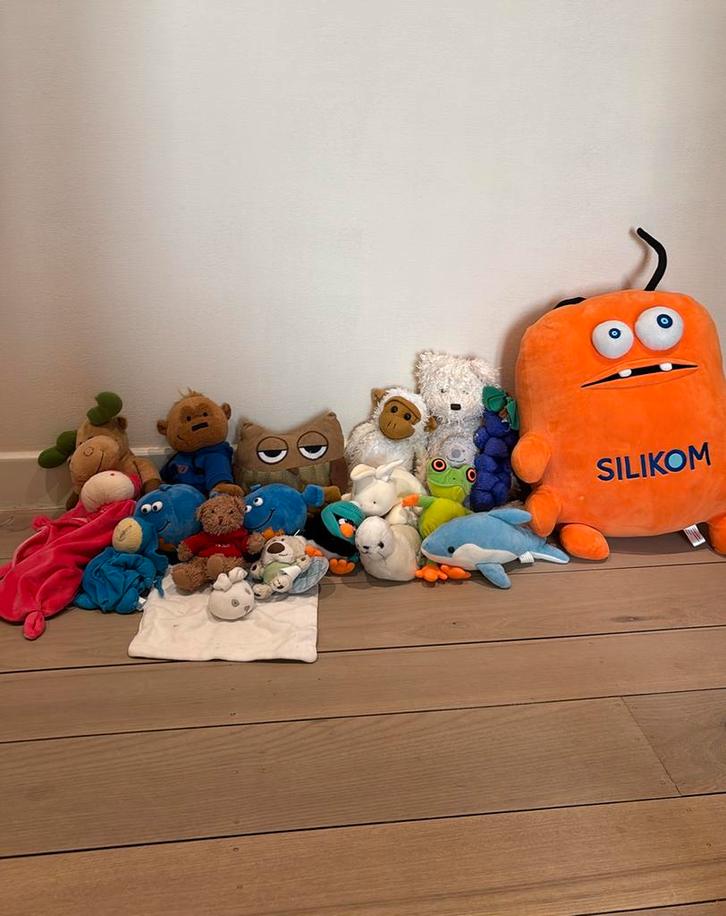 20 leuke verschillende knuffels, Kinderen en Baby's, Speelgoed | Knuffels en Pluche, Zo goed als nieuw, Ophalen