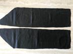 2 Stukken zwart leder - 70cm x 22cm  (nr1926), Hobby & Loisirs créatifs, Tissus & Chiffons, Comme neuf, Noir, Enlèvement ou Envoi