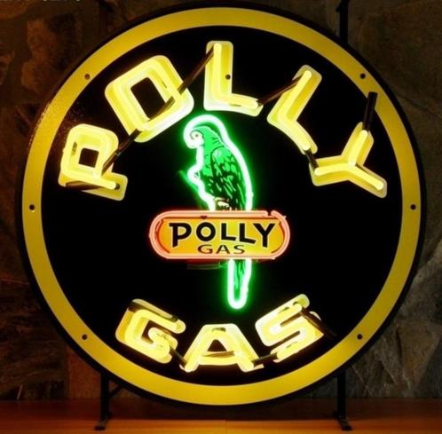 Polly gas neon en veel andere USA mancave decoratie neons, Verzamelen, Merken en Reclamevoorwerpen, Nieuw, Lichtbak of (neon) lamp