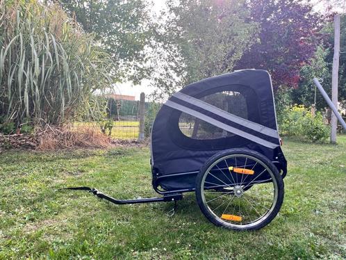 Honden fietskar, Fietsen en Brommers, Fietsaccessoires | Aanhangwagens en Karren, Zo goed als nieuw, Hondenkar, 20 tot 40 kg, Opvouwbaar