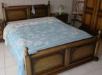 volledige slaapkamer in vol hout, Ophalen of Verzenden, Zo goed als nieuw, Tweepersoons, Hout