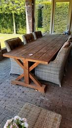 Prachtige grote buitentafel  !, Tuin en Terras, Ophalen, Zo goed als nieuw