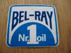 Autocollant vintage Bel-Ray No. 1 à l'huile, Collections, Enlèvement ou Envoi, Neuf, Voiture ou Moto