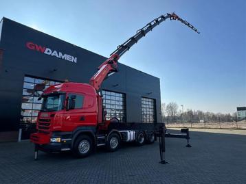 Scania R490 8x2 Palfinger PK 85002 + Fly jib Euro 6, Rouge, Achat, Euro 6, Scania