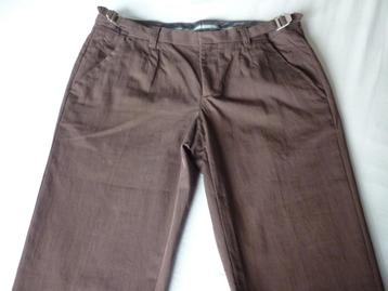 Broek Zara Man, Kleding | Heren, Broeken en Pantalons, Maat 52/54 (L), Bruin, Nieuw, Ophalen of Verzenden