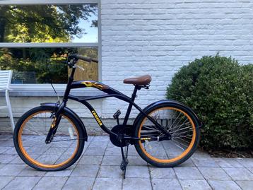 spirit cruiser jongensfiets zwart-oranje frame 37, 22 inch beschikbaar voor biedingen